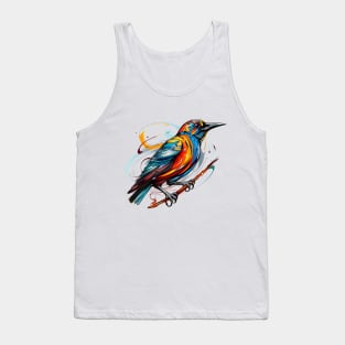 bird with pop art style Tank Top